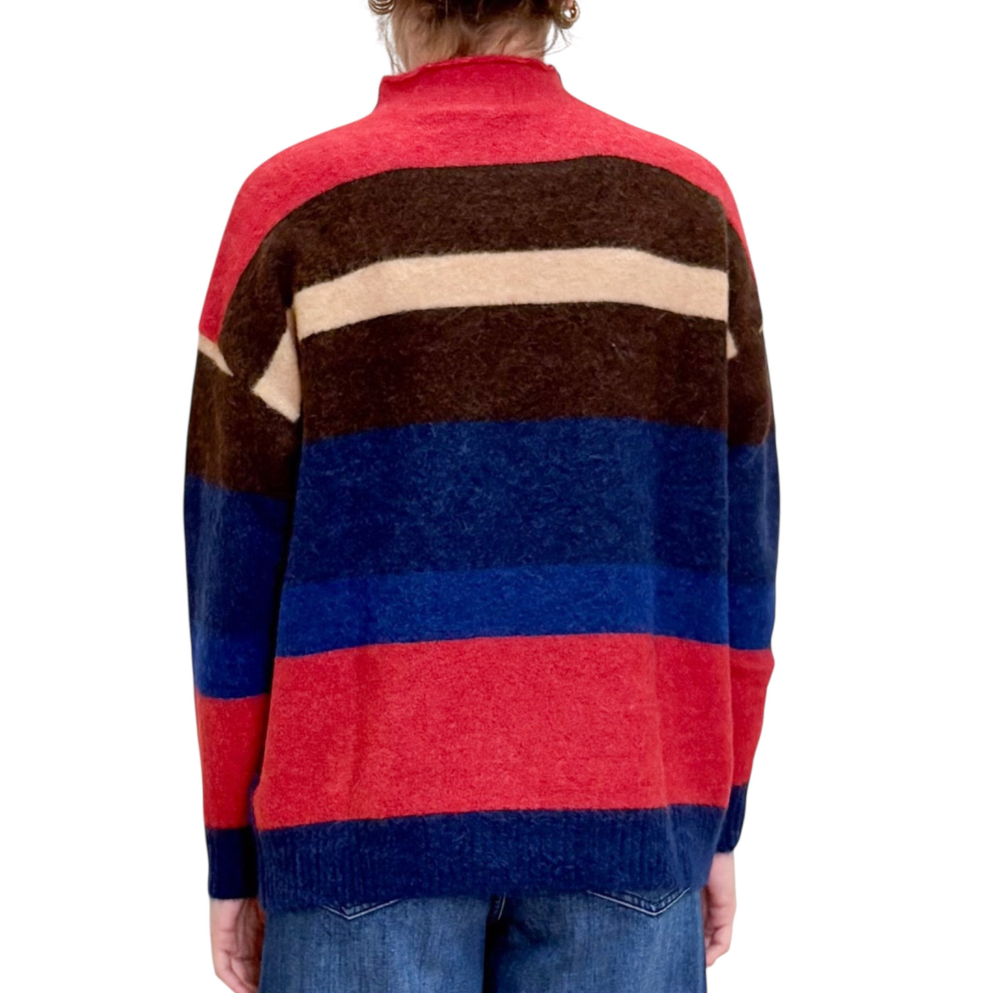 Quilisia - Maglia Lupetto Righe Multicolor