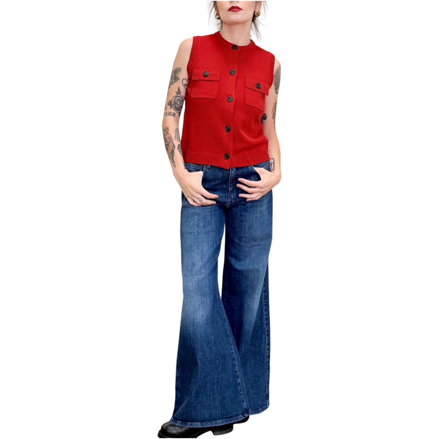 Quilisia - Gilet con Taschine Geranio