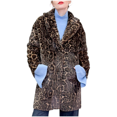 SVBoutique - Cappottino Reversibile in Ecopelliccia Leo