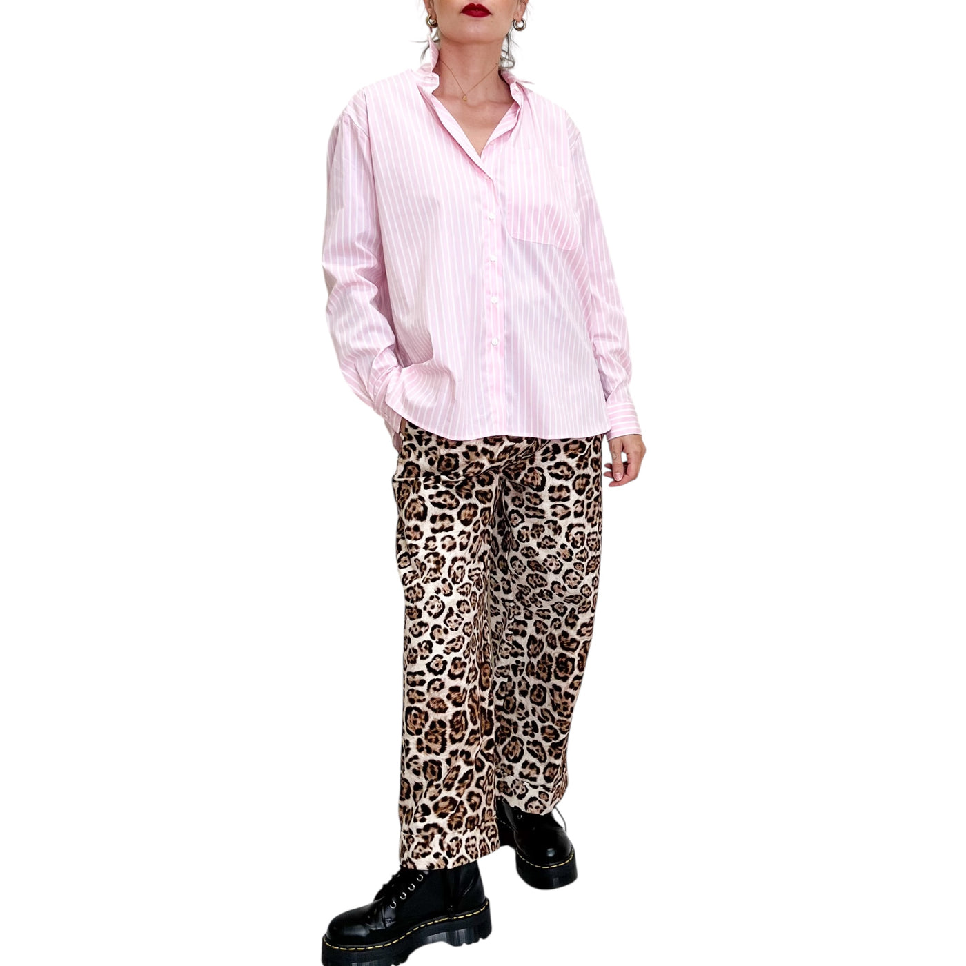 Robert Friedman - Camicia Pamy Righe Bianche e Rosa
