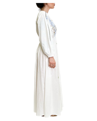 Hod Paris - Abito Lungo con Ricami Crochet