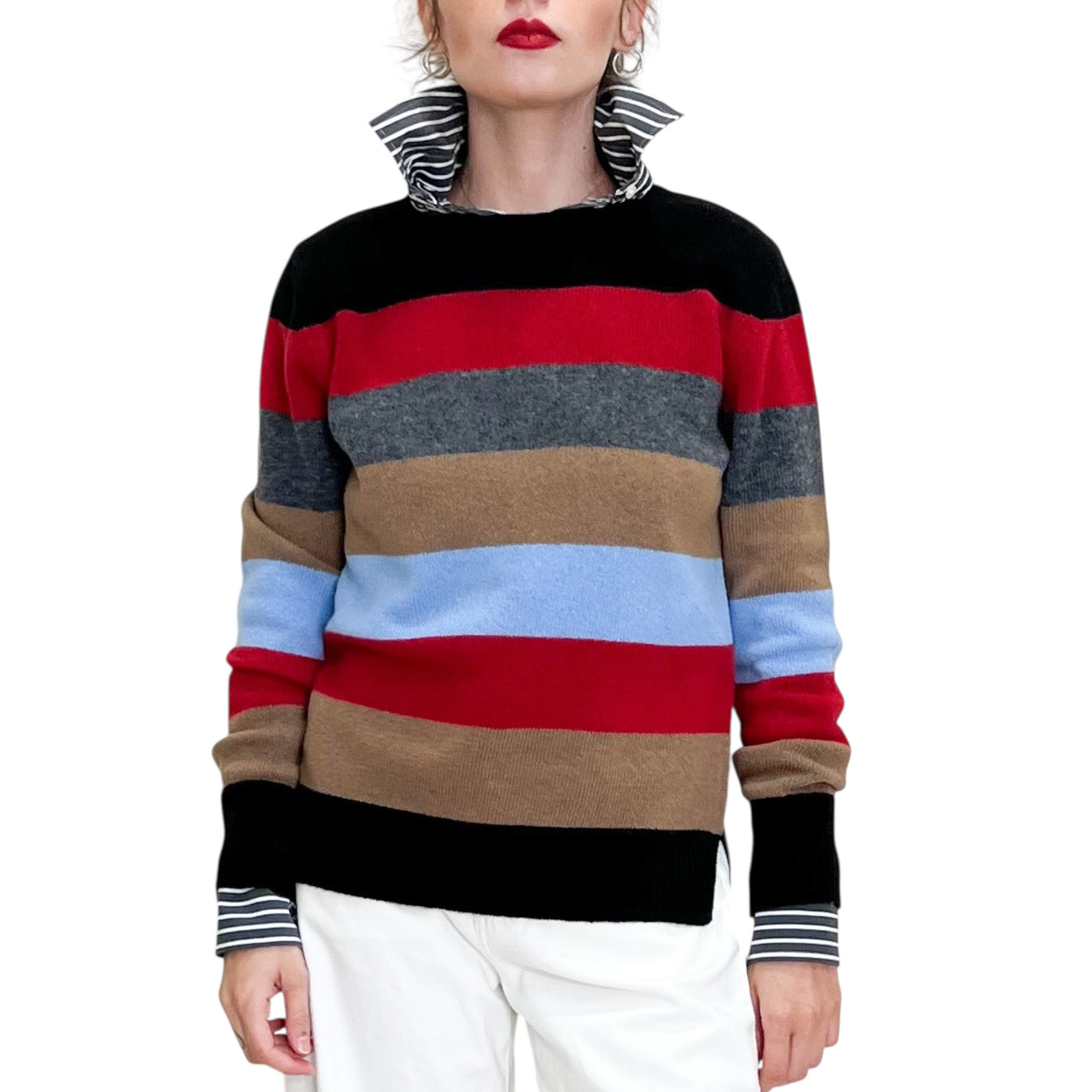 Jucca - Maglia Girocollo Righe Multicolor