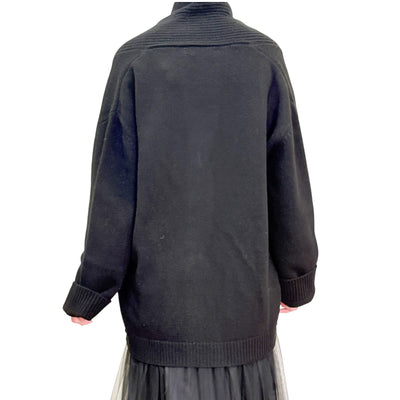 Jucca - Cardigan Con Frange Nero