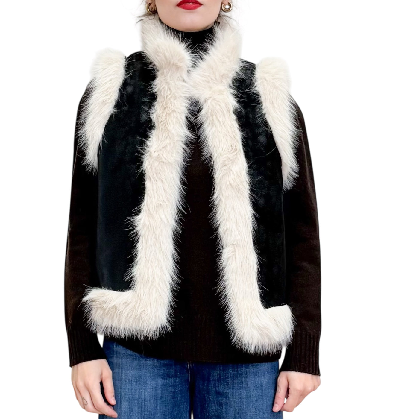 SVBoutique -Gilet Corto Reversibile