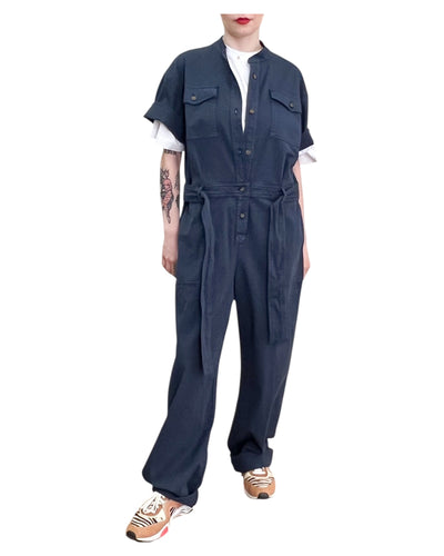 Hod Paris - Tuta con Maniche corte Blue Navy