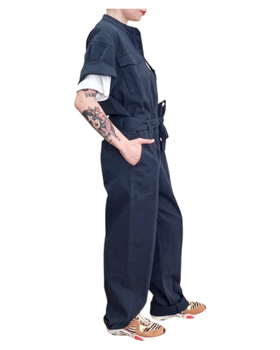 Hod Paris - Tuta con Maniche corte Blue Navy