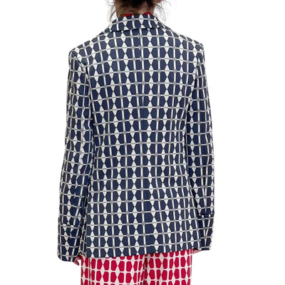 Maliparmi - Giacca Geometric Print Grigio