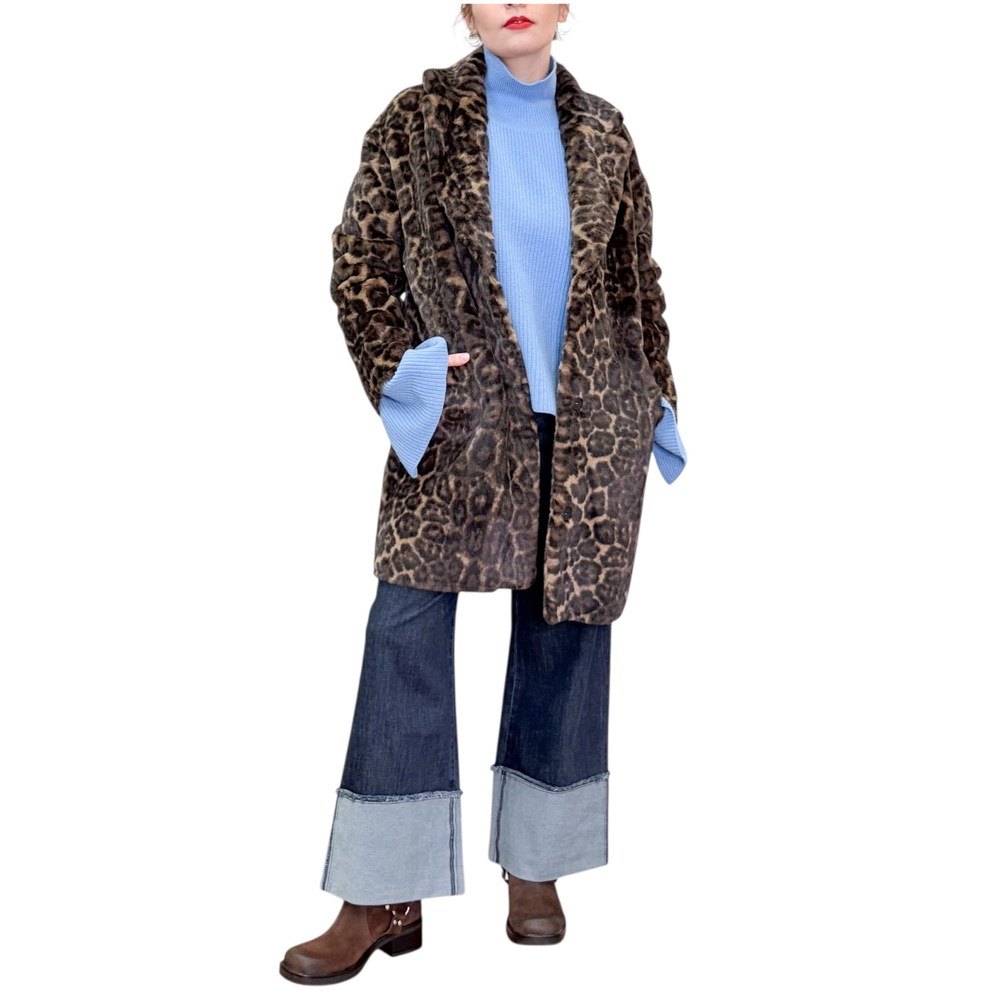 SVBoutique - Cappottino Reversibile in Ecopelliccia Leo