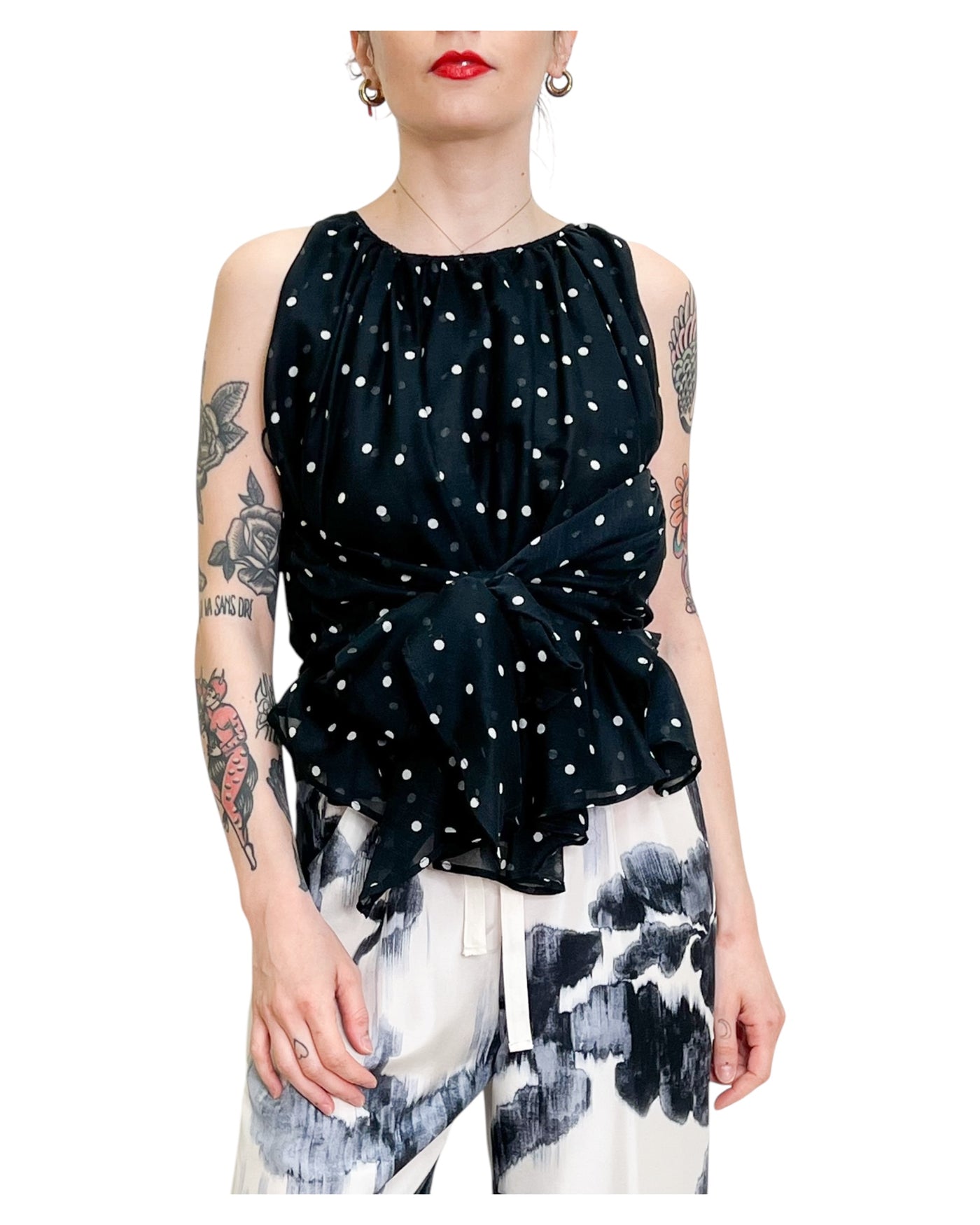 Jucca - Top con Fuscia Pois