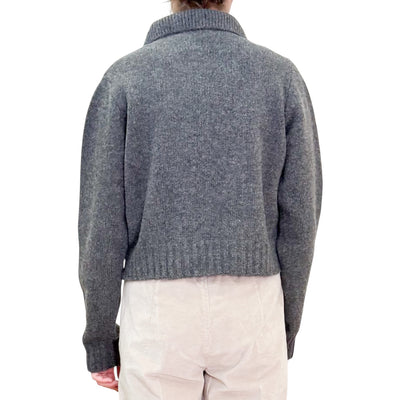 Jucca - Giacca Cardigan Doppiopetto Antracite