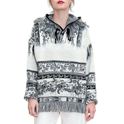 BYE - Maglia con Cappuccio e Frange