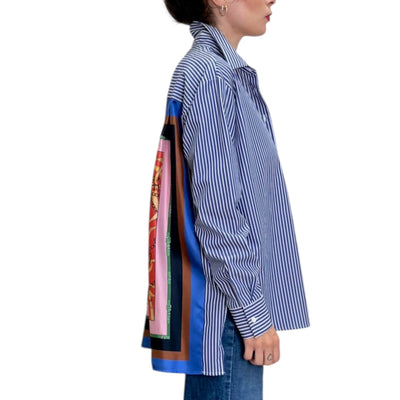 Robert Friedman- Camicia Sophie a Righe con Foulard
