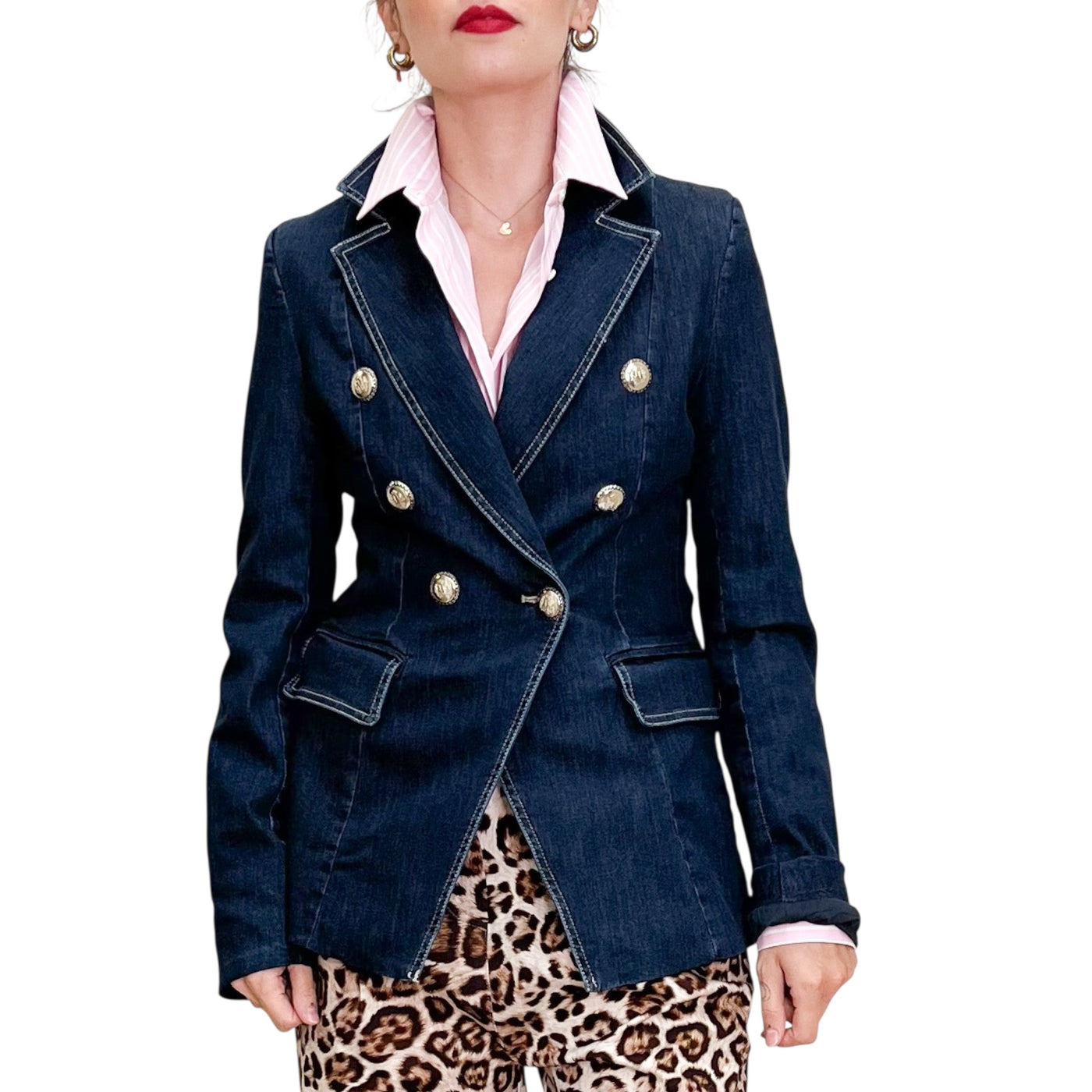 SVBoutique - Giacca Sciancrata in Denim