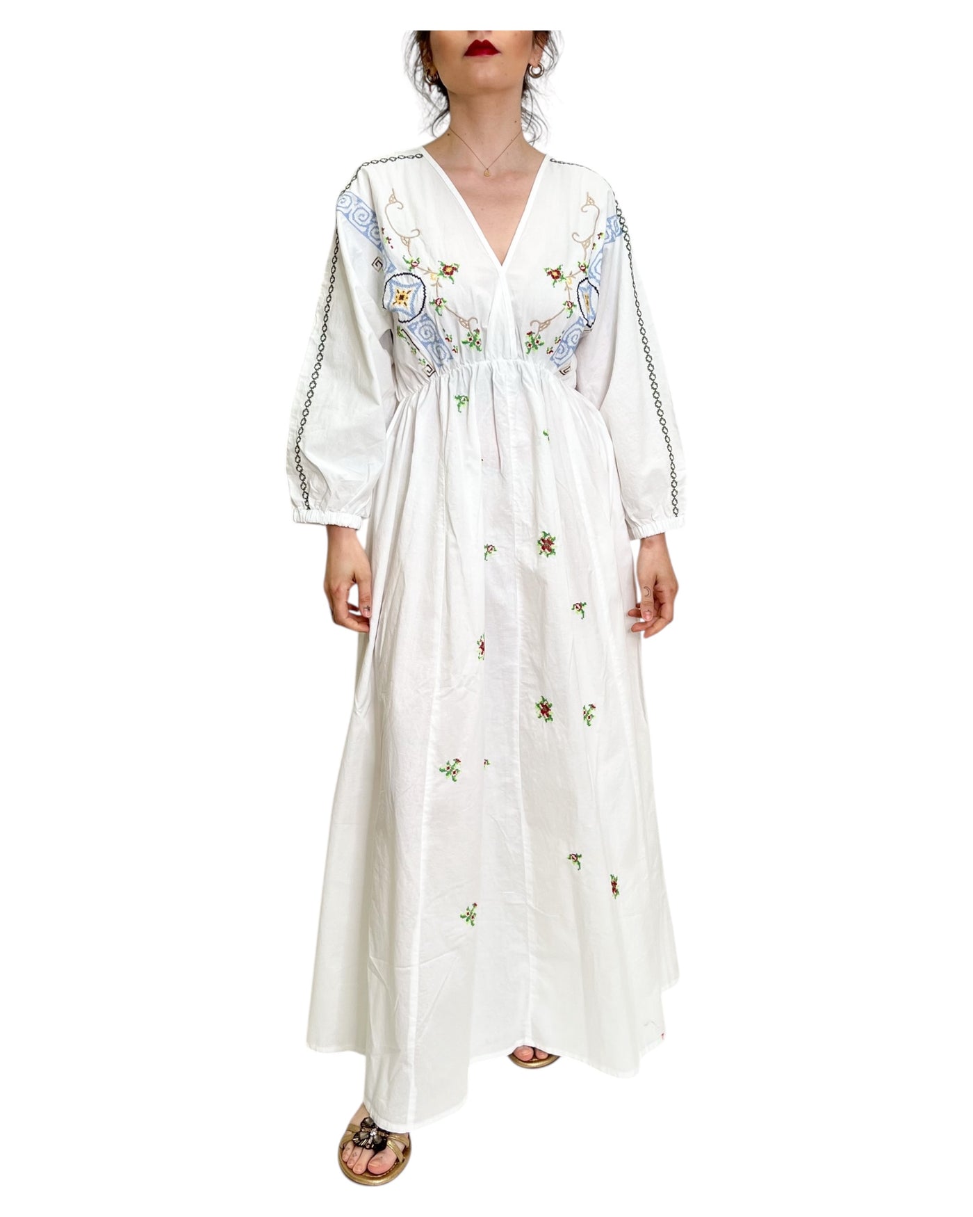 Hod Paris - Abito Lungo con Ricami Crochet