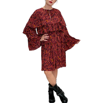 Maliparmi - Abito Balze Lily’s Fantasia Bordeaux