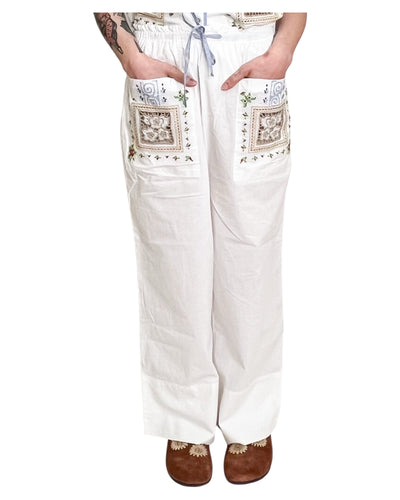 Hod Paris - Pantaloni Barbara con Ricami