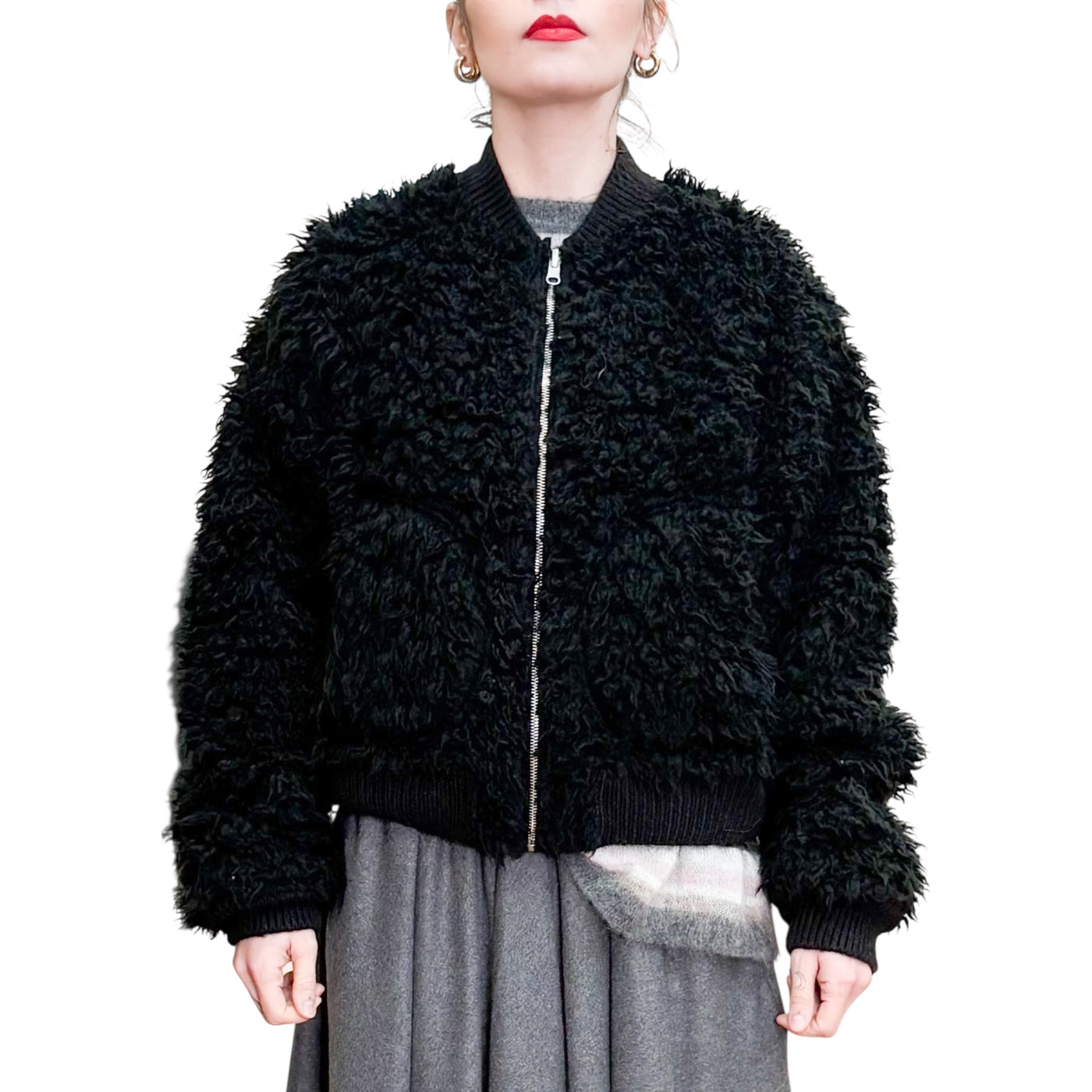 Phisique du Role - Bomber Ecopelliccia Reversibile Black