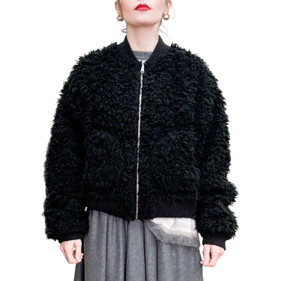 Phisique du Role - Bomber Ecopelliccia Reversibile Black