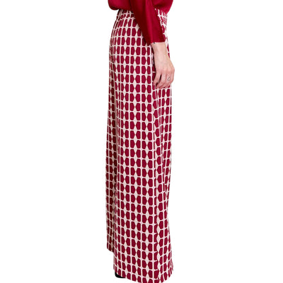 Maliparmi - Pantaloni Larghi Geometric Jacquard