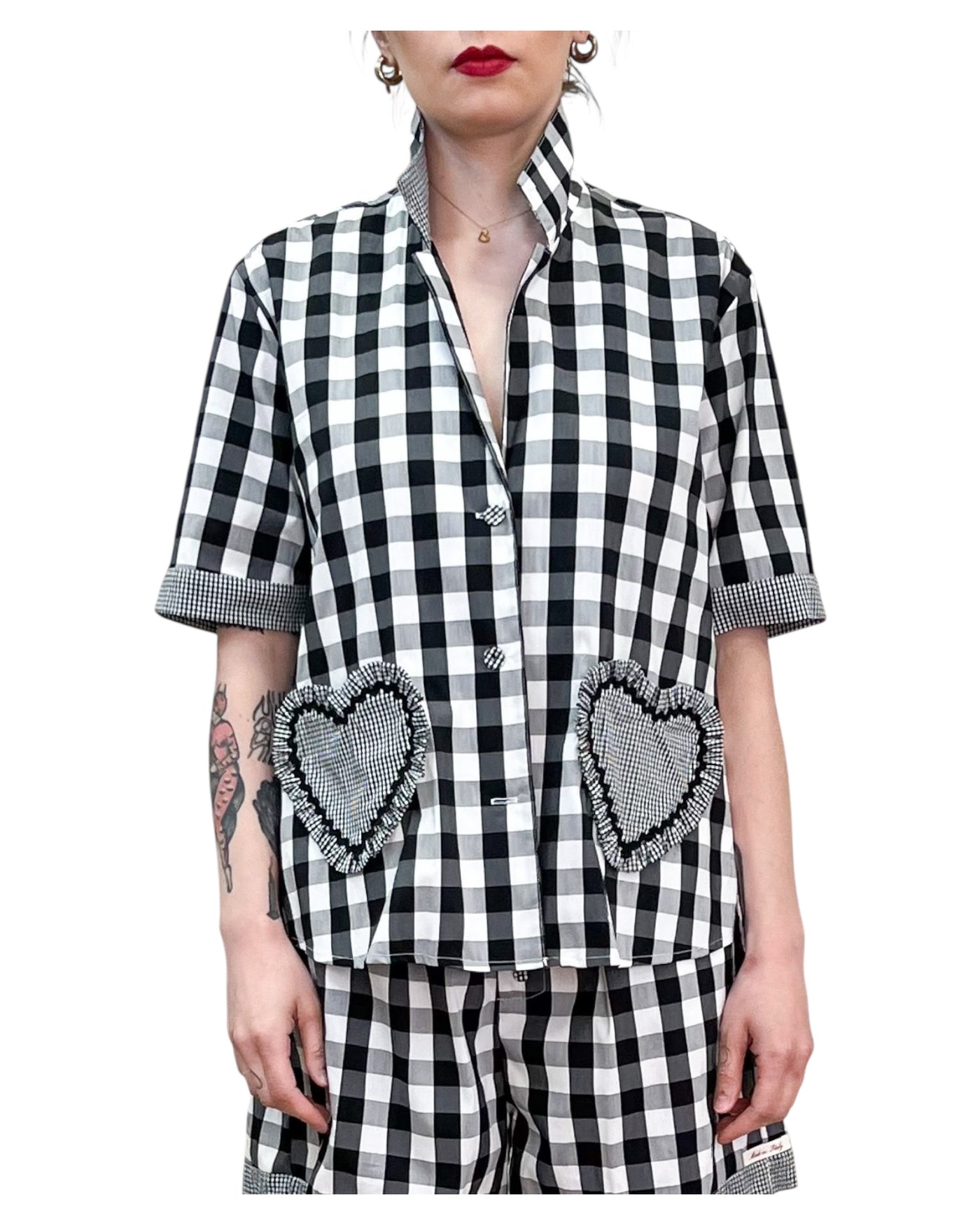 Front Street - Camicia Pic Nic Vichy Bianca e Nera