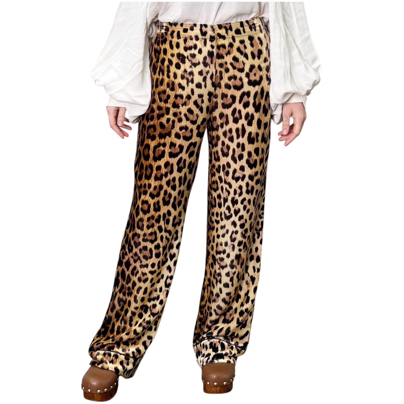 Maliparmi - Pantaloni Velvet Leopard