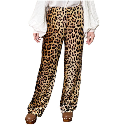 Maliparmi - Pantaloni Velvet Leopard