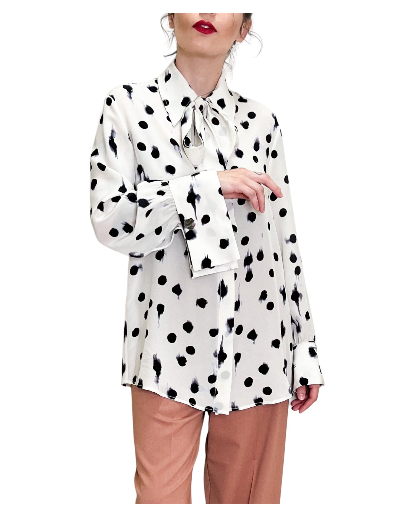 Phisique du Role - Camicia Con Fiocco Pois