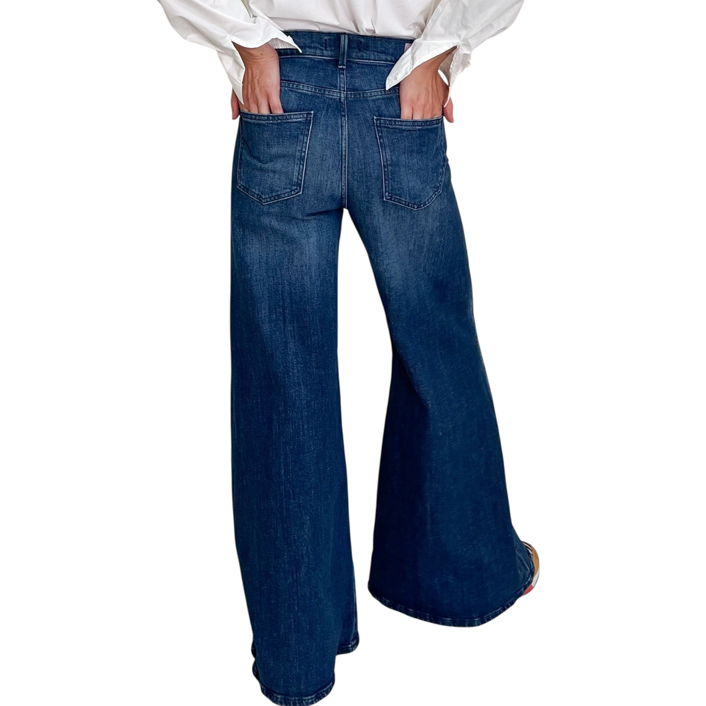 Cigala’s - Jeans Palazzo Denim Lavaggio Medio
