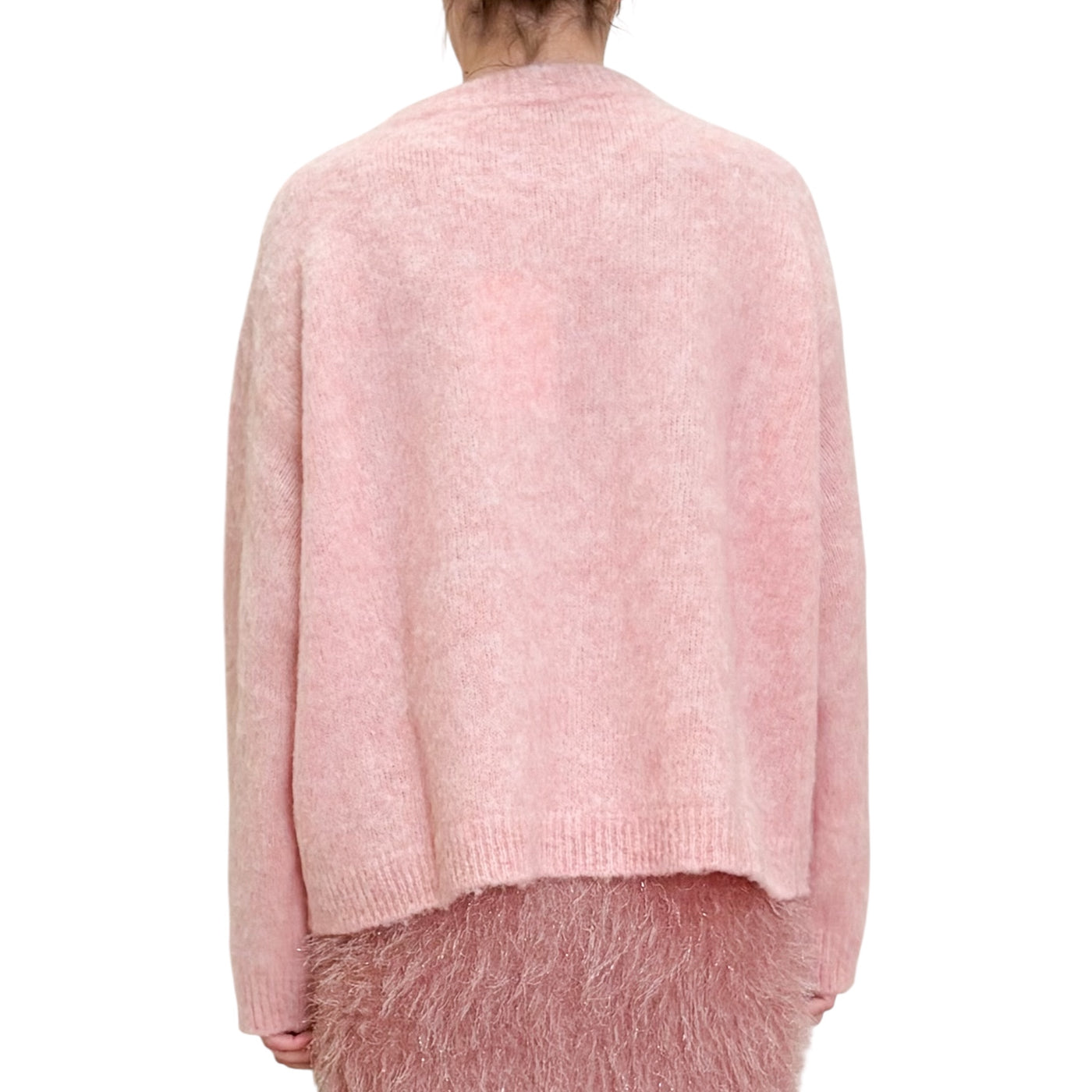 Jucca - Maglia Girocollo Rosa Tulle