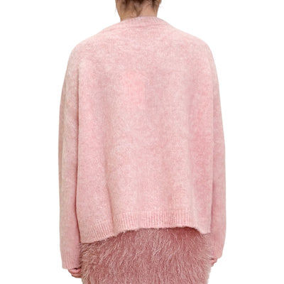 Jucca - Maglia Girocollo Rosa Tulle