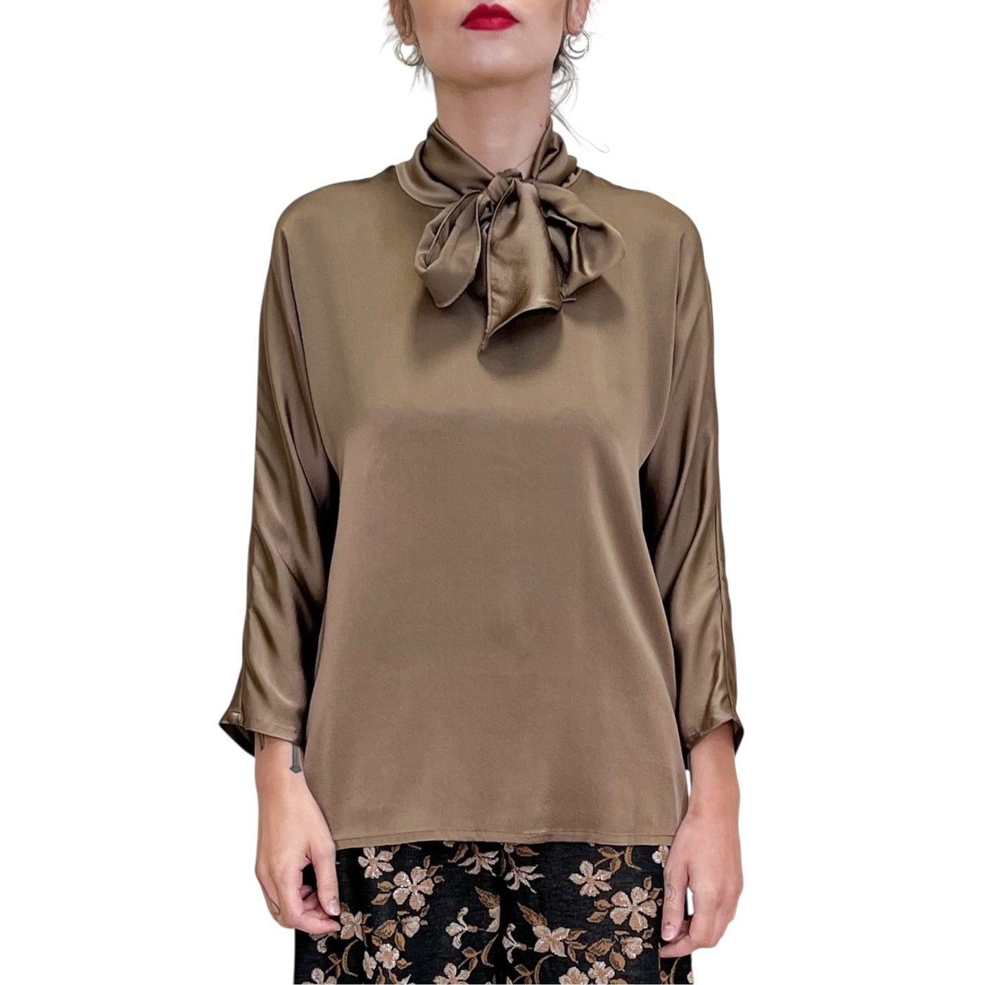 Jucca - Camicia con Fiocco Noisette