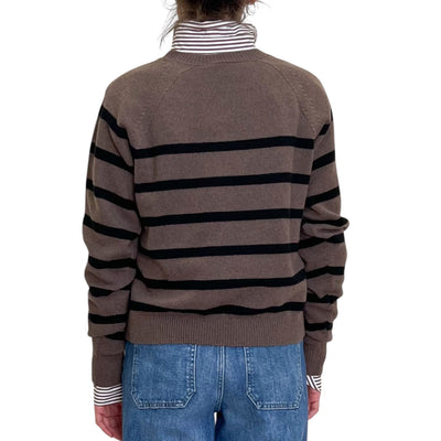 Jucca - Maglia Girocollo a Righe Noisette