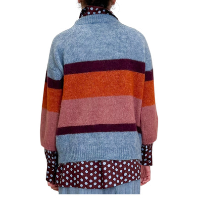 Niu - Maglia Over Righe Sora