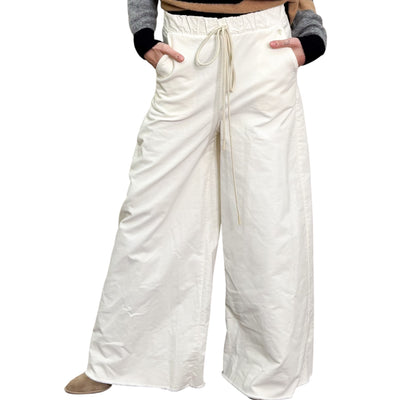 SVBoutique - Pantaloni Palazzo Velluto Milk