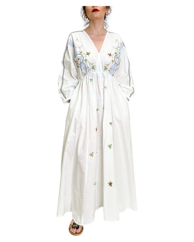 Hod Paris - Abito Lungo con Ricami Crochet