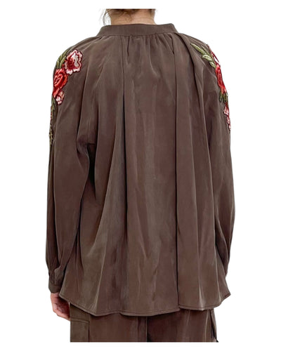 SV Boutique - Camicia con Applicazioni Caffè