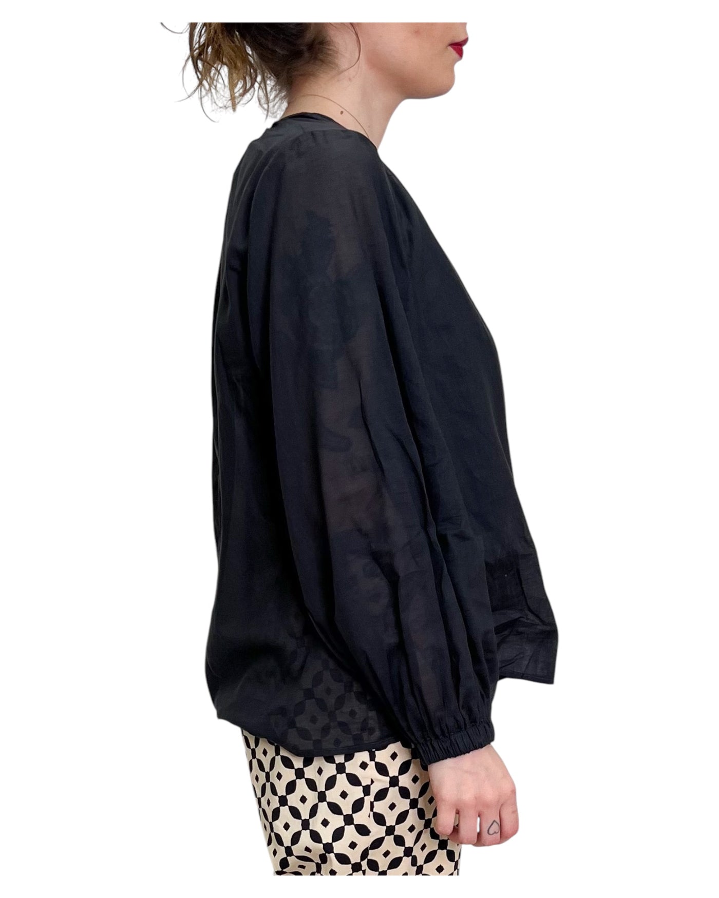 Niu - Camicia Blusa Nera