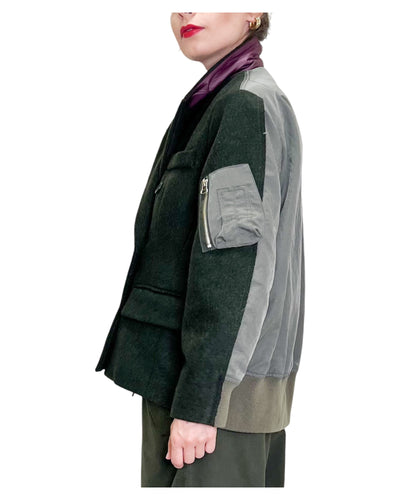 Front Street - Giacca Bomber Doppiopetto Military