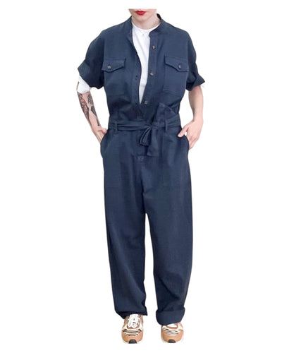 Hod Paris - Tuta con Maniche corte Blue Navy