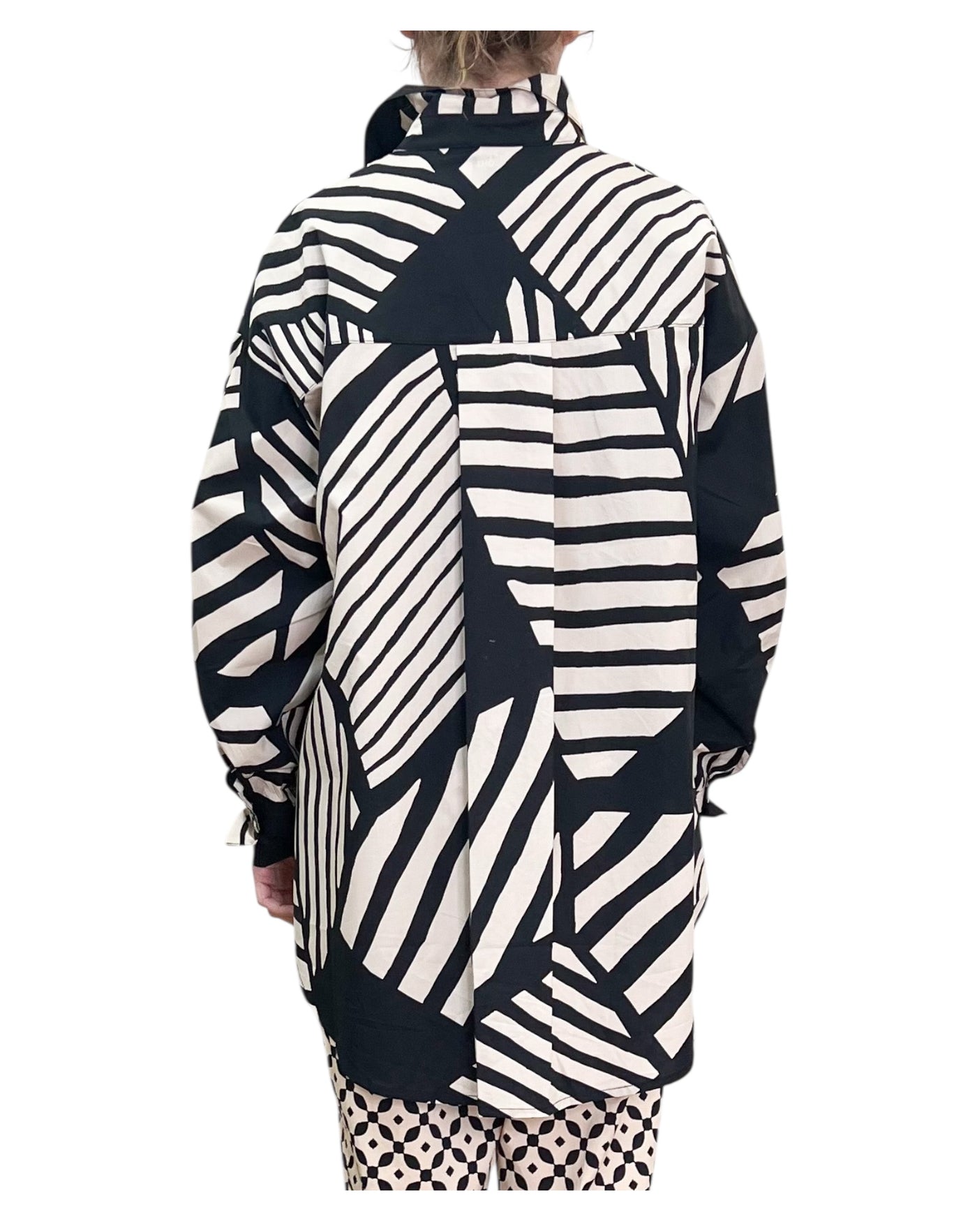 Alpha Studio - Camicia Over Maxi Stampa