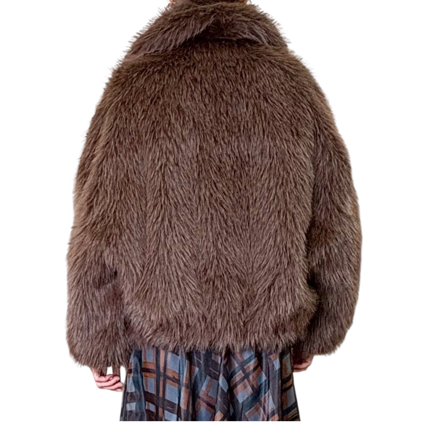 SVBoutique - Bomber Ecopelliccia  Moro