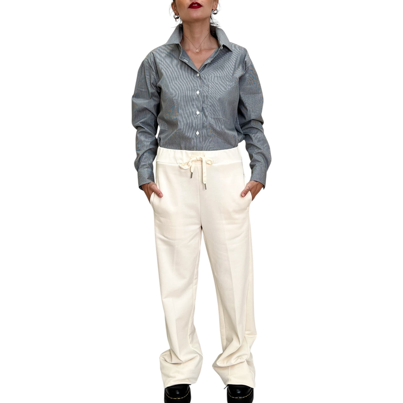 SVBoutique - Pantaloni Felpa Latte