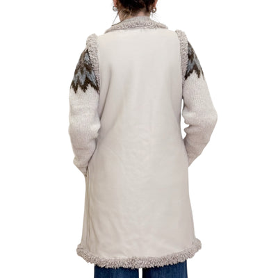 SVBoutique - Gilet Lungo Reversibile Light Grey