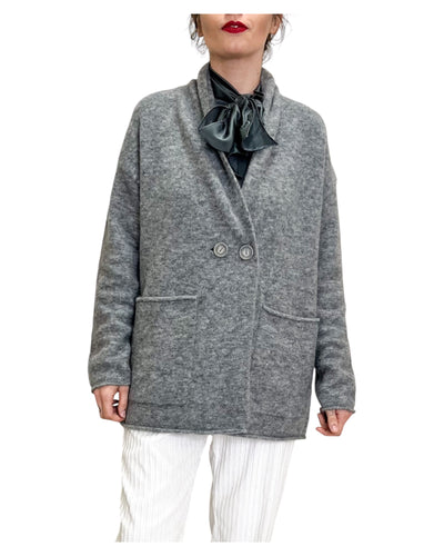 ALPHA STUDIO - Giacca Cardigan Flanella