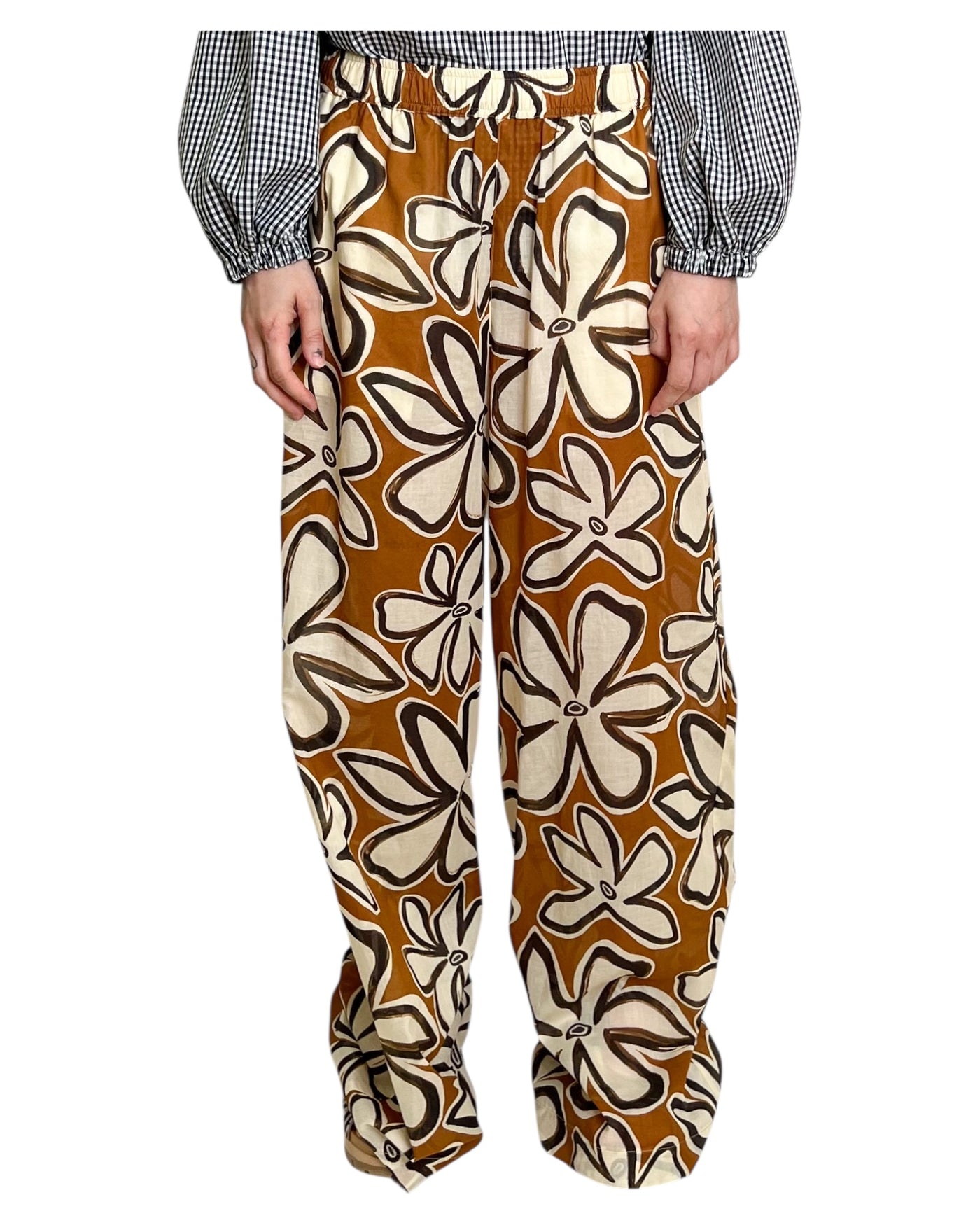 Pantaloni Larghi con Maxistampa