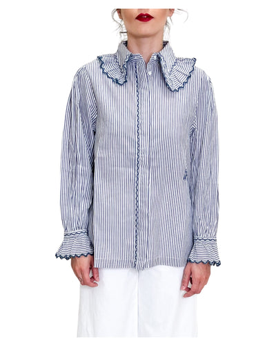 SV Boutique - Camicia Claudie Righe Navy