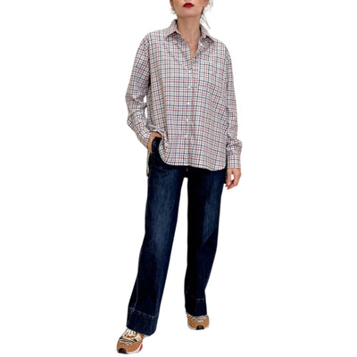 Robert Friedman - Camicia Sophie Check con Stampa Foulard