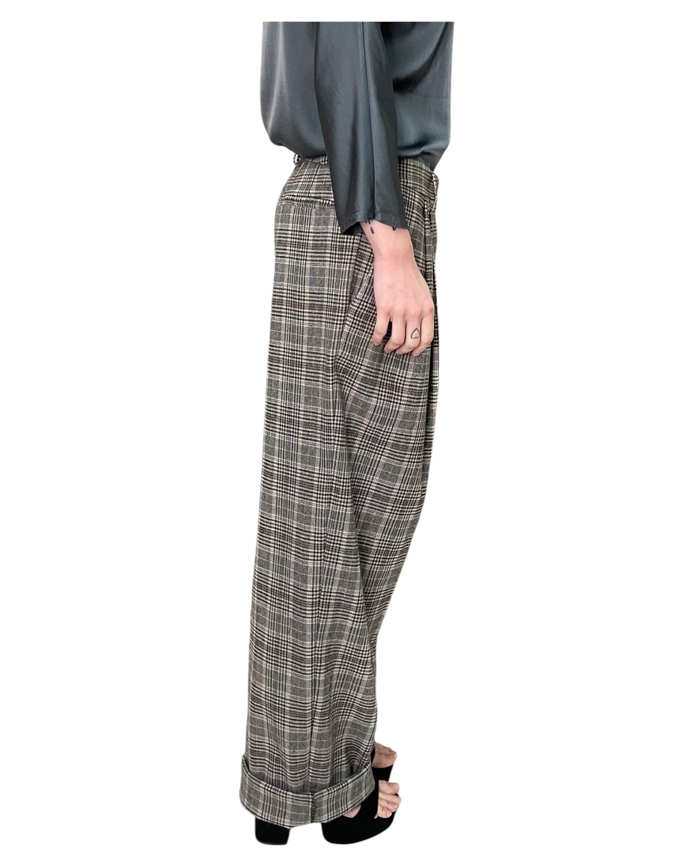 Jucca - Pantaloni con Pinces Check