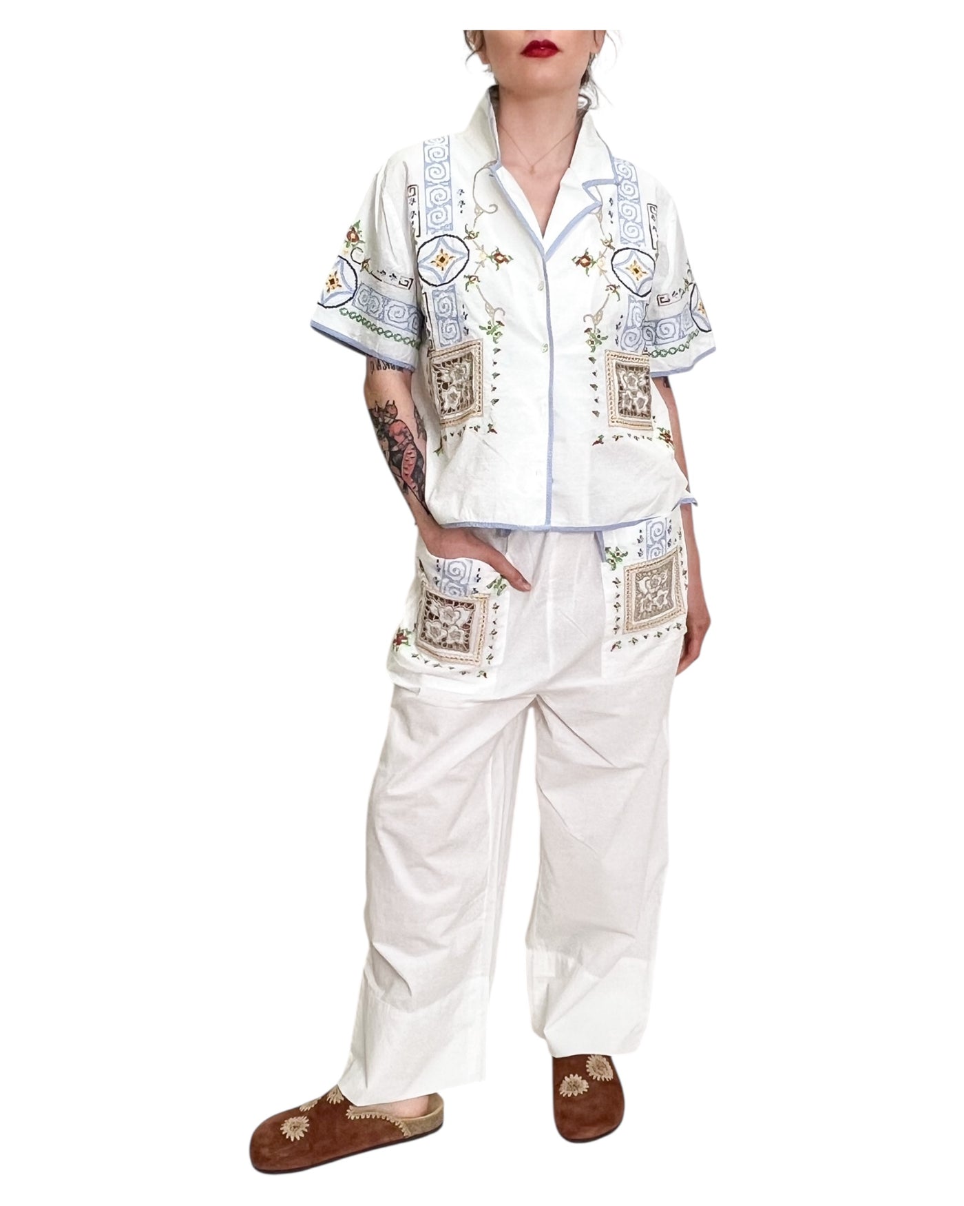 Hod Paris - Pantaloni Barbara con Ricami